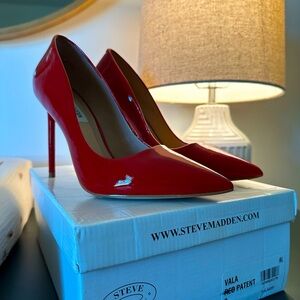 Steve Madden Red Vala Pumps